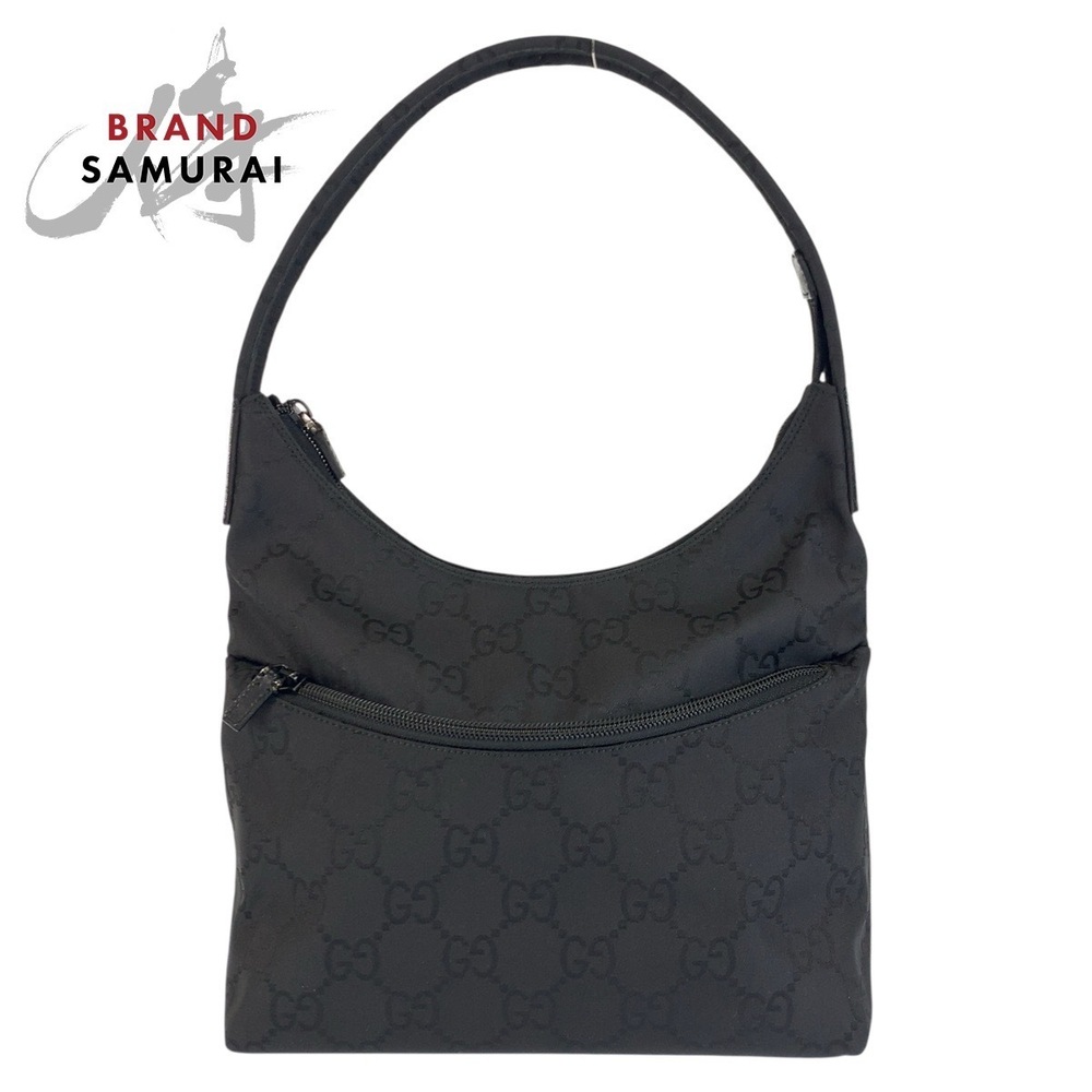 GUCCI GG hobo shoulder bag black